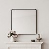 CAVINAS Rectangle Bathroom Mirror,Modern Metal Frame Vanity Mirror,Wall Mirror with Anti-Fog Coating,Bathroom and Living Room Decor,Black - 2 of 4