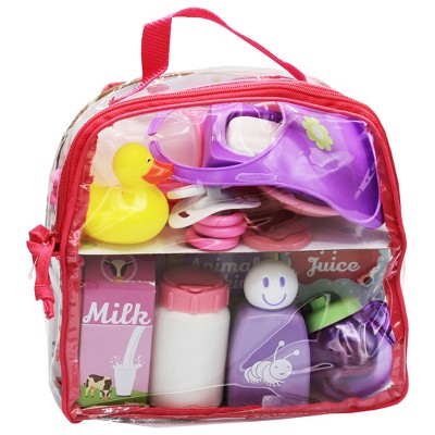 Jc Toys For Keeps! Baby Doll Essentials Accessory Bag, 20 Pieces