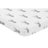 Sweet Jojo Designs Boy Baby Fitted Mini Crib Sheet Stag Grey and White - 2 of 4