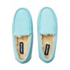 Kids Fuzzy Lined Suede Moccasin Slippers - 2 of 4