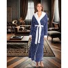 ADR Plush Fleece Robe for Women, Long Hooded Bathrobe with Hood, Plus Size - 3 of 4