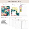 Global Printed Products Essential Pro Monthly & Weekly Planner 8.5" x 11" CY 2025 (Teal Floral) - 4 of 4