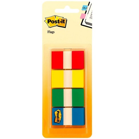 Post-it Flags, Assorted Bright Colors, .5 In. Wide, 100 Flags/on-the-go  Dispenser : Target