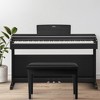 Costway PU Leather Piano Bench Padded Double Duet Keyboard Seat Storage Black - image 4 of 4