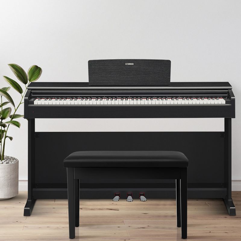 Costway PU Leather Piano Bench Padded Double Duet Keyboard Seat Storage Black, 4 of 11