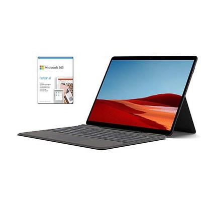 Microsoft Surface Pro X VALUE BUNDLE 13" Microsoft SQ2 16GB RAM 256GB SSD WiFi+4G LTE Matte Blk + Microsoft 365 Personal 1 Yr Subscription For 1 User