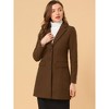 INSPIRE CHIC Women's Notched Lapel Single Breasted Outwear Fall coat - 2 of 4