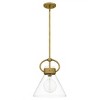 Webster 1-Light Weathered Brass Mini Pendant Light - 4 of 4
