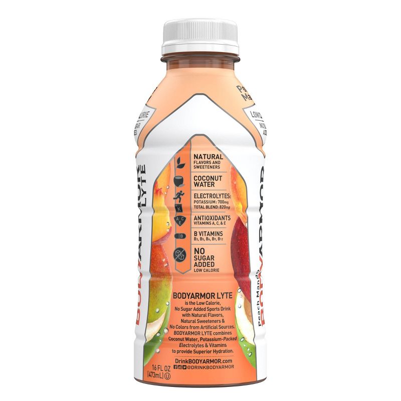 BODYARMOR LYTE Peach Mango - 16 fl oz Bottle, 5 of 7