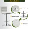 Dovelina Modern PU Leather Swivel Barstool Adjustable Bar Stool Set of 2 - 4 of 4