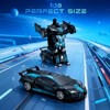 SUGIFT Remote Control Transforming Car with LED Lights and 360° Spin, 2.4GHz RC Robot Vehicle Toy - 3 of 4
