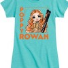 Girls' - Rainbow High - Poppy Rowan Christmas Skiing Fitted Short Sleeve Graphic T-Shirt - 2 of 4