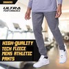 Ultra Performance Mens 3 Pack Joggers | Mens Marled Colored Athletic Bottoms with Pockets - 3 of 4