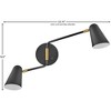 Lark Birdie 2 - Light Sconce in  Black/Lacquered Brass - 2 of 4