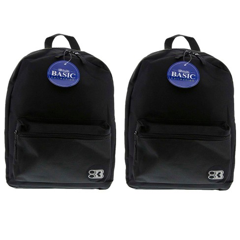 Basic black online backpack