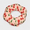 Super Soft Travel Pillow with Memory Foam & Removable Cover in Cherry Charm - 2 of 4