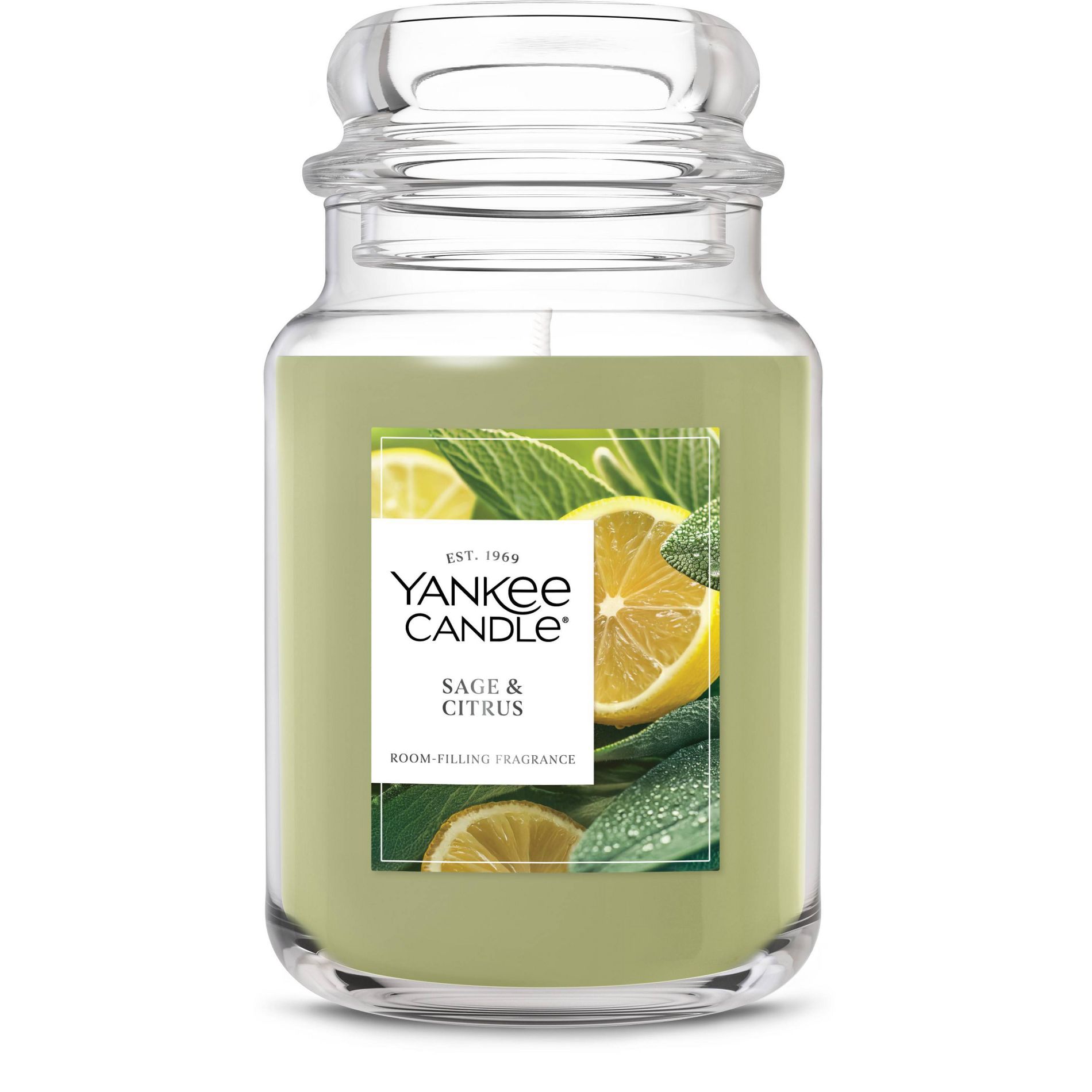 Original Large Jar Sage and Citrus Candle 22oz Yankee Candle
