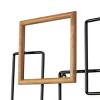 Olivia & May 23"x51" Metal Geometric Overlapping Wire Square Wall Decor: Industrial Charm, Modern Style - 3 of 4