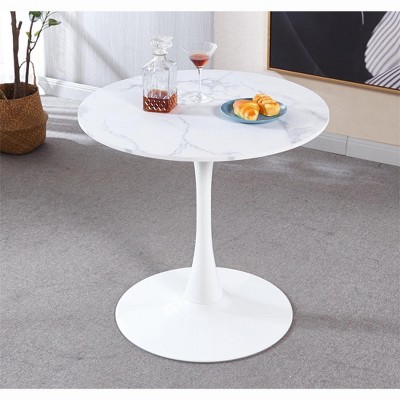 Mid-century Tulip Dining Table, with Round or Square Table Top, Pedestal Dining Table, End Table Leisure Coffee Table