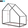 Acekool Kids House Bed - Twin Metal Frame with Roof - 2 of 4