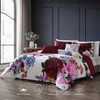 Bebejan Magenta Floral 100% Cotton 5 Piece Reversible Comforter Set - 2 of 4