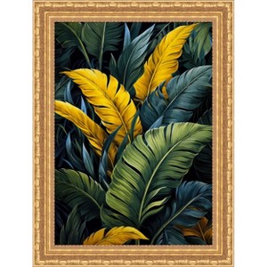 Amanti Art Palms Leaves 40 by Justyna Jaszke Wood Framed Wall Art Print - 1 of 4