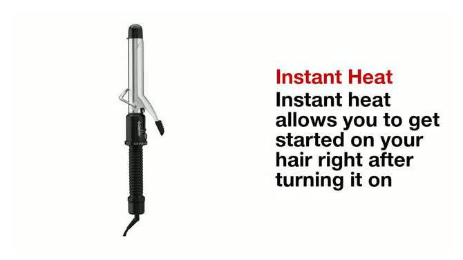 Conair Instant Heat  Curling Iron - 1&#34;, 2 of 5, play video