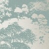 Meadow Dusk Blue and Gold Trees Paste the Wall Wallpaper - 4 of 4