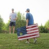 Skip's Garage | White Rustic Wood American Flag All-Weather Cornhole Boards - ACA Sig Pro Series - 2 of 4
