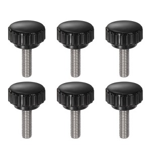 Unique Bargains Plastic Threaded Bolt Knurled Clamping Knob Thumb Screws 6 Pcs - 1 of 4