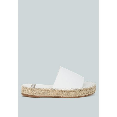 Обувь Rag & Co Womens Scalar Genuine Soft Leather Espadrille Flatforms 9