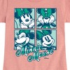 Girls' - Disney - Plaid Minnie Mouse Fitted Short Sleeve Graphic T-Shirt - 2 of 4