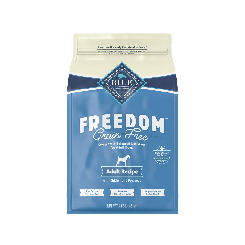 Blue Buffalo Freedom Grain Free with Chicken, Potatoes & Peas Adult Dry Dog Food, 1 of 12
