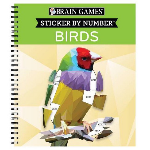 Brain Games - Sticker by Number: Animals - 2 Books in 1 (42 Images to  Sticker)