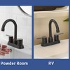 ChicFurnit Bathroom Sink Faucet 2 Handle Centerset Design for RV and Home Use with Easy Installation, Bronze, 10.62"*9.65"*2.6" - 4 of 4