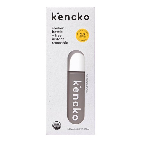 Kencko Shaker Bottle + Instant Smoothie Starter Pack - 1 Bottle, 1