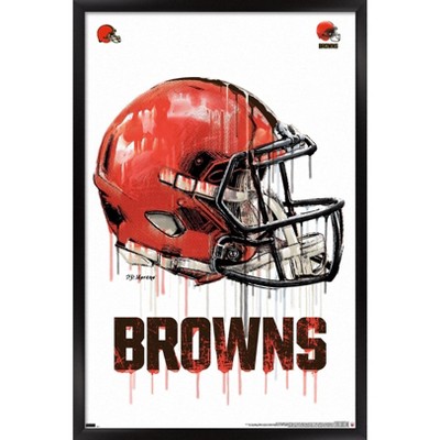 Myles Garrett Cleveland Browns Football Illustrated Art Poster 