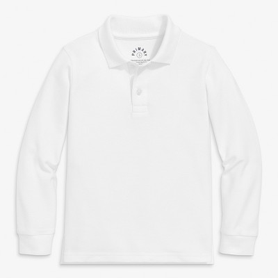 Primary Kids Long Sleeve Pique Polo