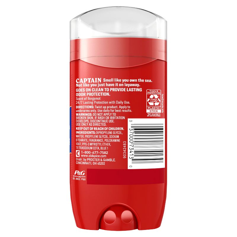 Old Spice Red Collection Captain Deodorant - 3oz, 3 of 8