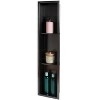 ALFI ABNP0836-BB 8Inch x 36Inch Brushed Black PVD Stainless Steel Vertical Triple Shelf Shower Niche - 4 of 4