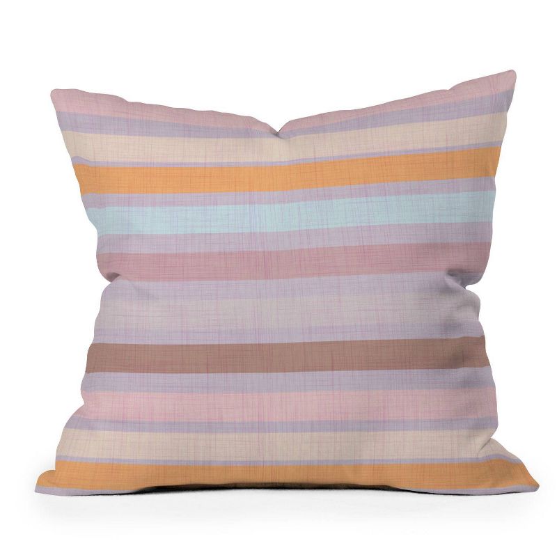 16&#34;x16&#34; Mirimo Pastello Striped Square Throw Pillow - Deny Designs, 1 of 6