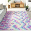Rainbow Shag RBO100 Flatweave-Power Loomed Skid-Resistant Indoor Rugs - Safavieh - 2 of 4