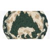 Earth Rugs Tree Line Grizzly Printed Coaster 5"x5" – Rustic Cabin Drink Protector - 2 of 3