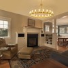 PAKOKULA 49.2 in. 20-Light Gold Wagon Wheel Chandelier with Clear Glass Shades, Modern Dimmable Fixture for Dining Room - 3 of 4