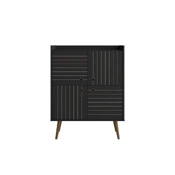 45.5" Bogart Mid-Century Modern 4 Shelf Accent Cabinet - Manhattan Comfort