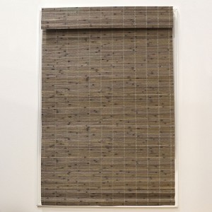 Radiance Brooklyn Cordless Driftwood Bamboo Roman Shade - 1 of 4