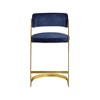 Meridian Furniture,Stephanie Navy Velvet Stool, Set of 2 - 3 of 4