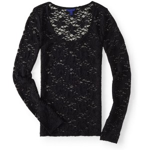 Aeropostale Womens Lace Knit Blouse - 1 of 1