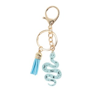 Unique Bargains Glitters Snake Tassel Handbag Charm 1 Pc - 1 of 4