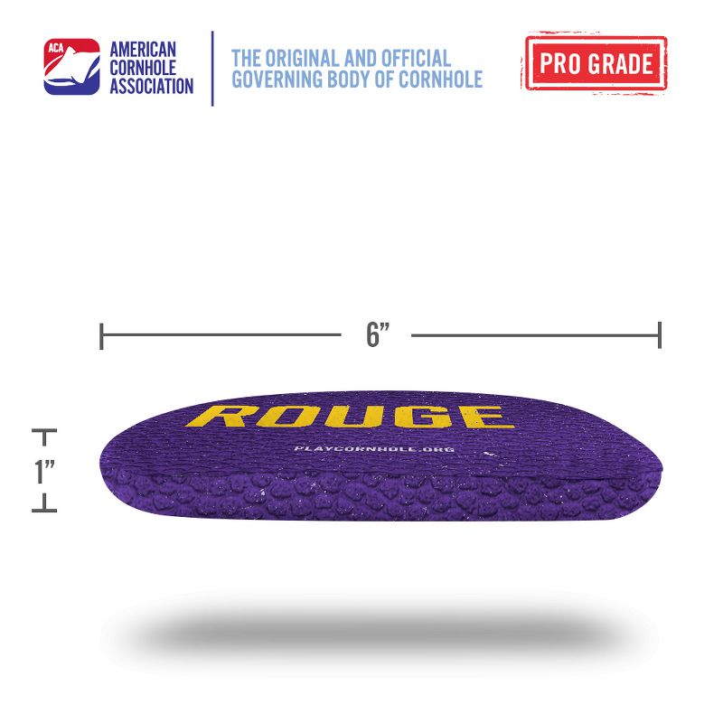 Gameday Baton Rouge Synergy Pro Purple Cornhole Bags (Set of 4), 4 of 5